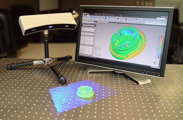 scanner 3D pièce en CAO