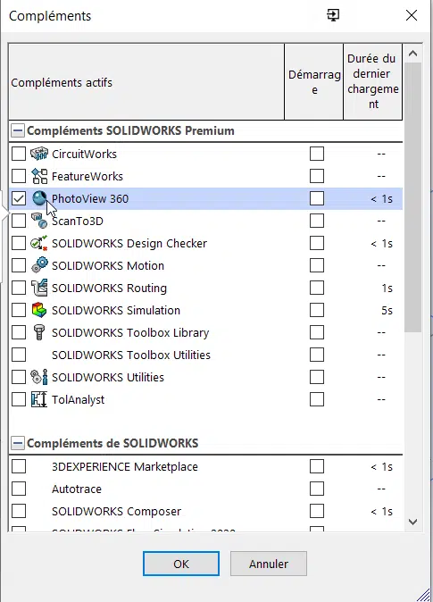 activer module complément photoview