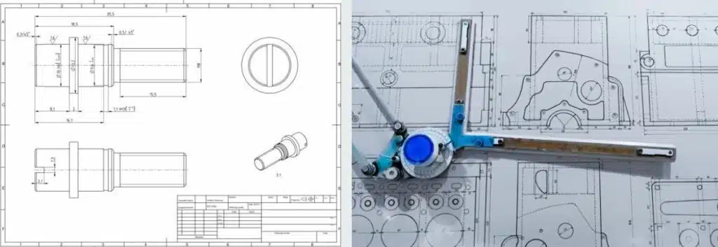 mise en Plans 2D pour la fabrication ou plan de détail