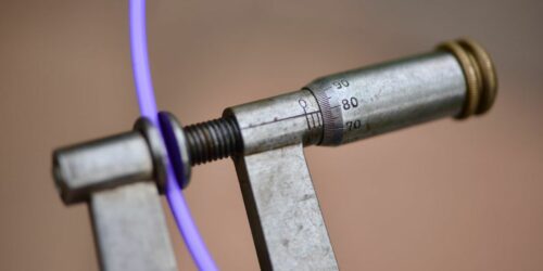 mesure d'un filament de PLA en bobine