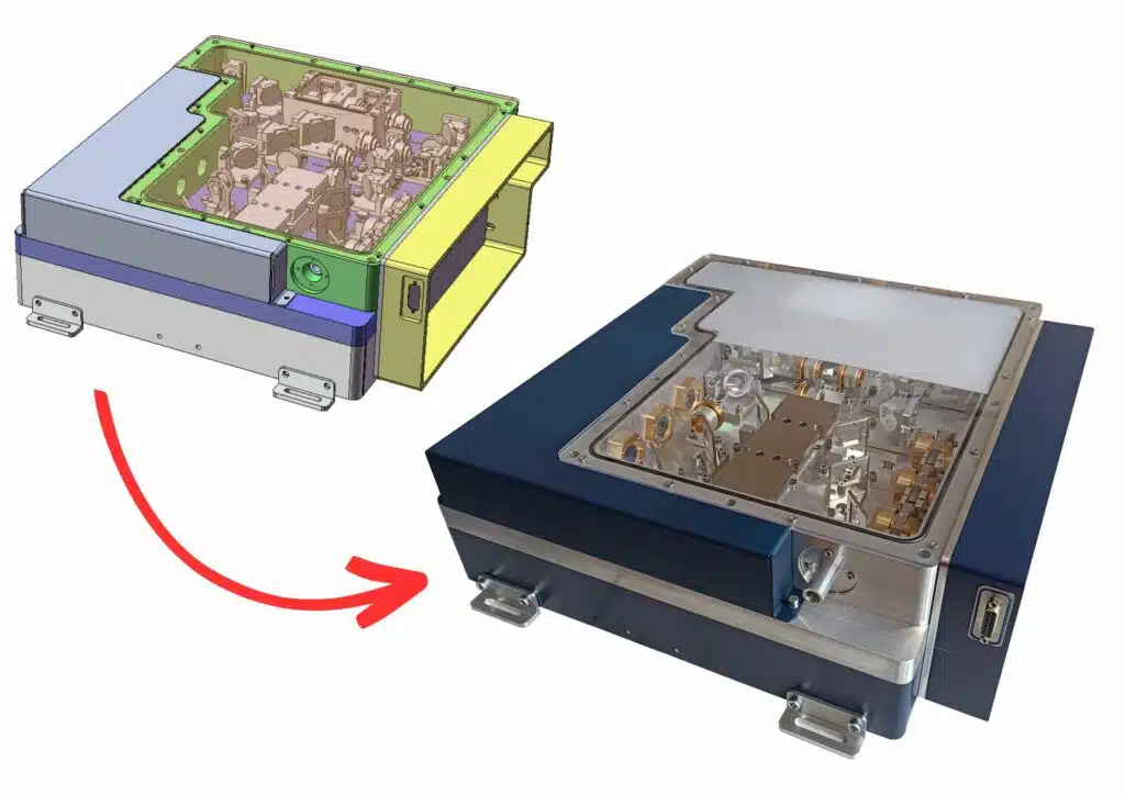 Boite laser usinée aluminium